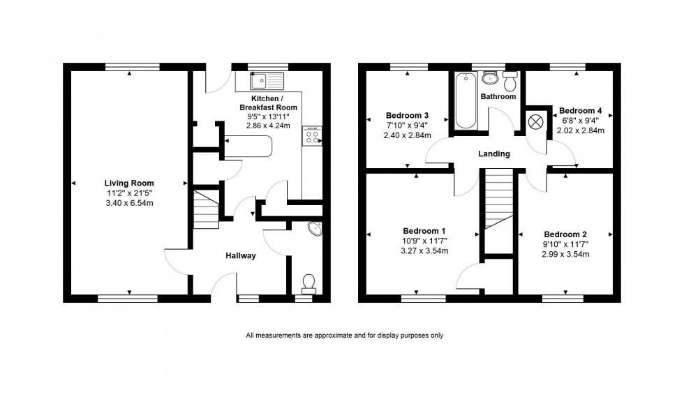 Floorplan for Deal Close, Huntingdon