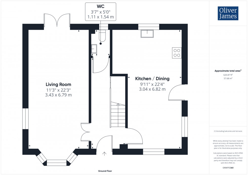 Floorplan for Rowell Way, Sawtry, PE28