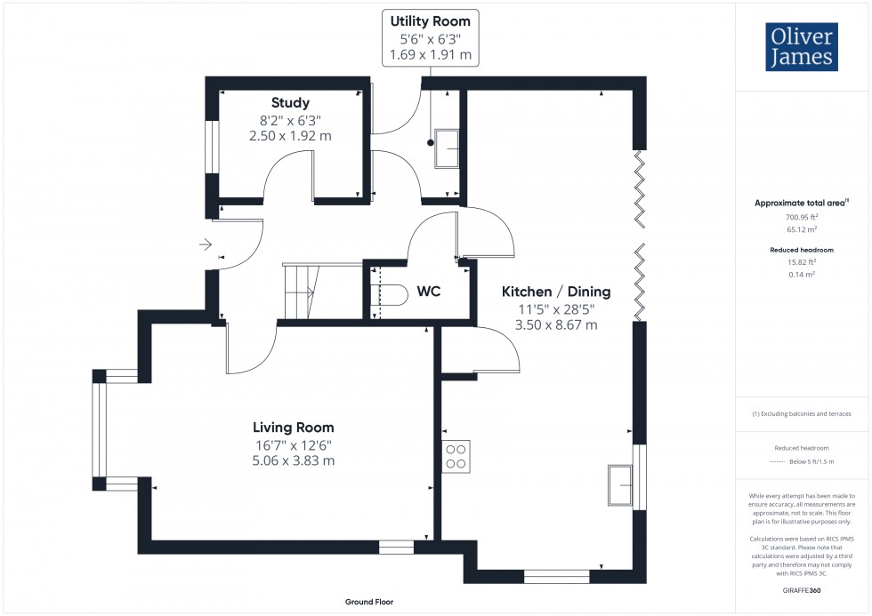 Floorplan for Crest Drive, Fenstanton, PE28