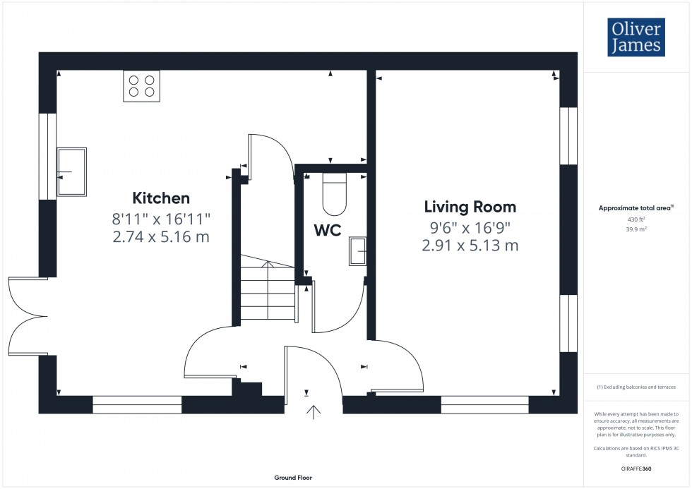Floorplan for Rowell Way, Sawtry, PE28