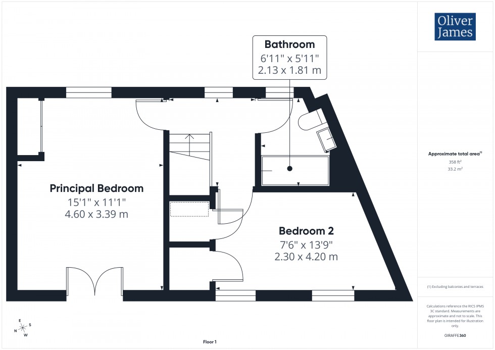 Floorplan for Beaton Crescent, Huntingdon, PE29