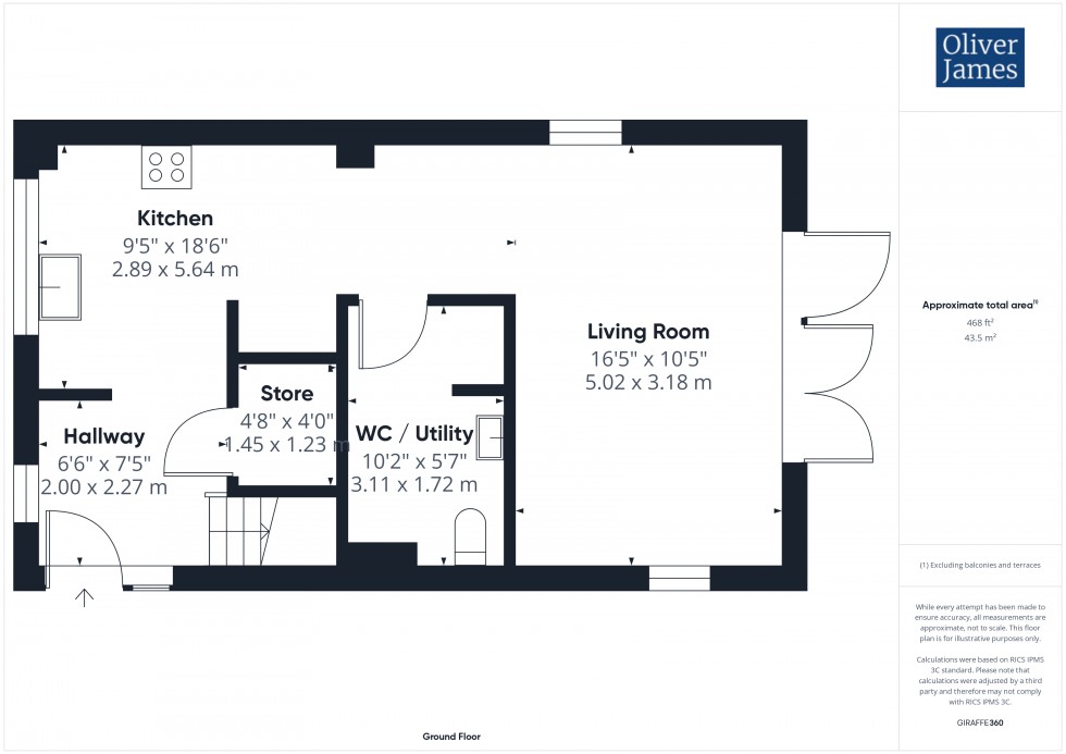 Floorplan for Rays Close, Ramsey, PE26