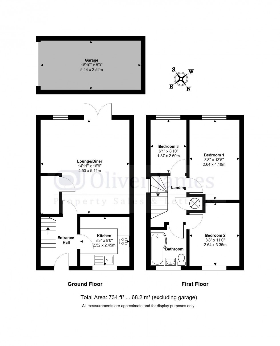 Floorplan for Eagle Way, Hartford, Huntingdon, Cambridgeshire.