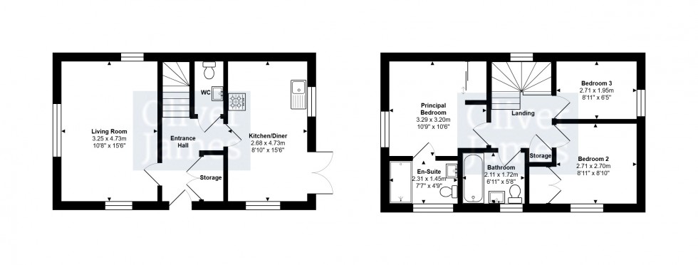 Floorplan for Arrowhead Avenue, St. Neots, PE19