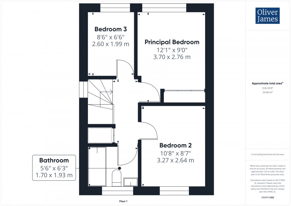 Floorplan for Beaumaris Road, Sawtry, PE28