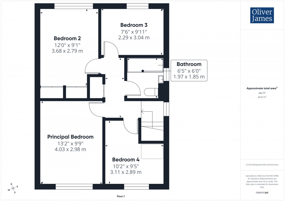 Floorplan for Elm Way, Sawtry, PE28