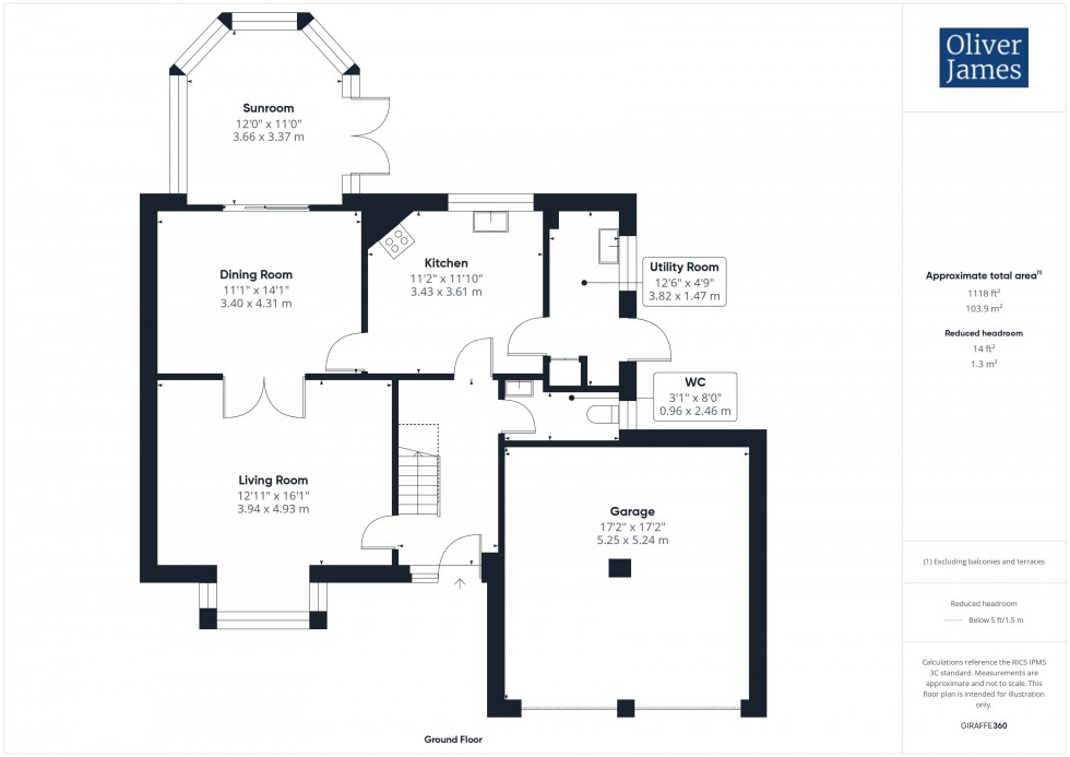 Floorplan for Crane Close, Somersham, PE28