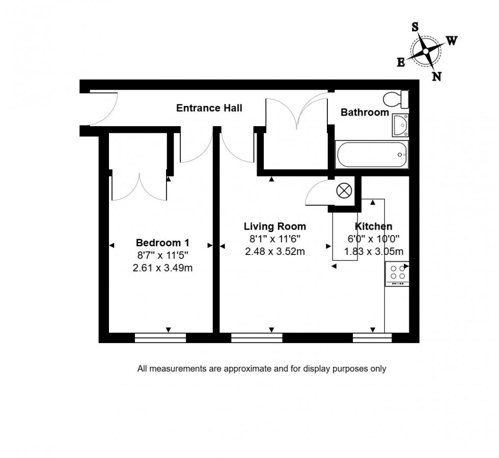 Floorplan for Priory Gardens, Huntingdon