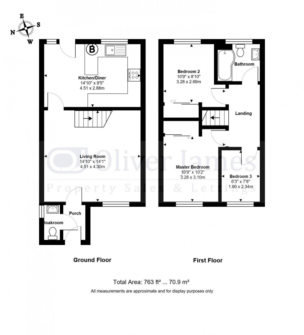 Floorplan for Watermead, Bar Hill, Cambridge, Cambridgeshire.