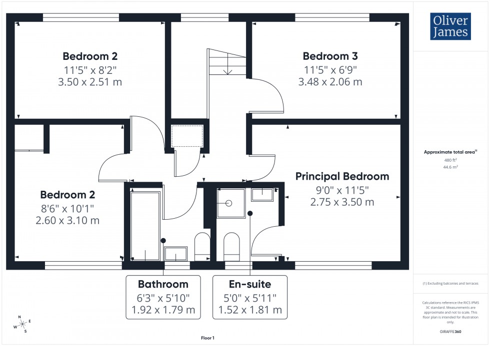 Floorplan for Provence Road, Huntingdon, PE29