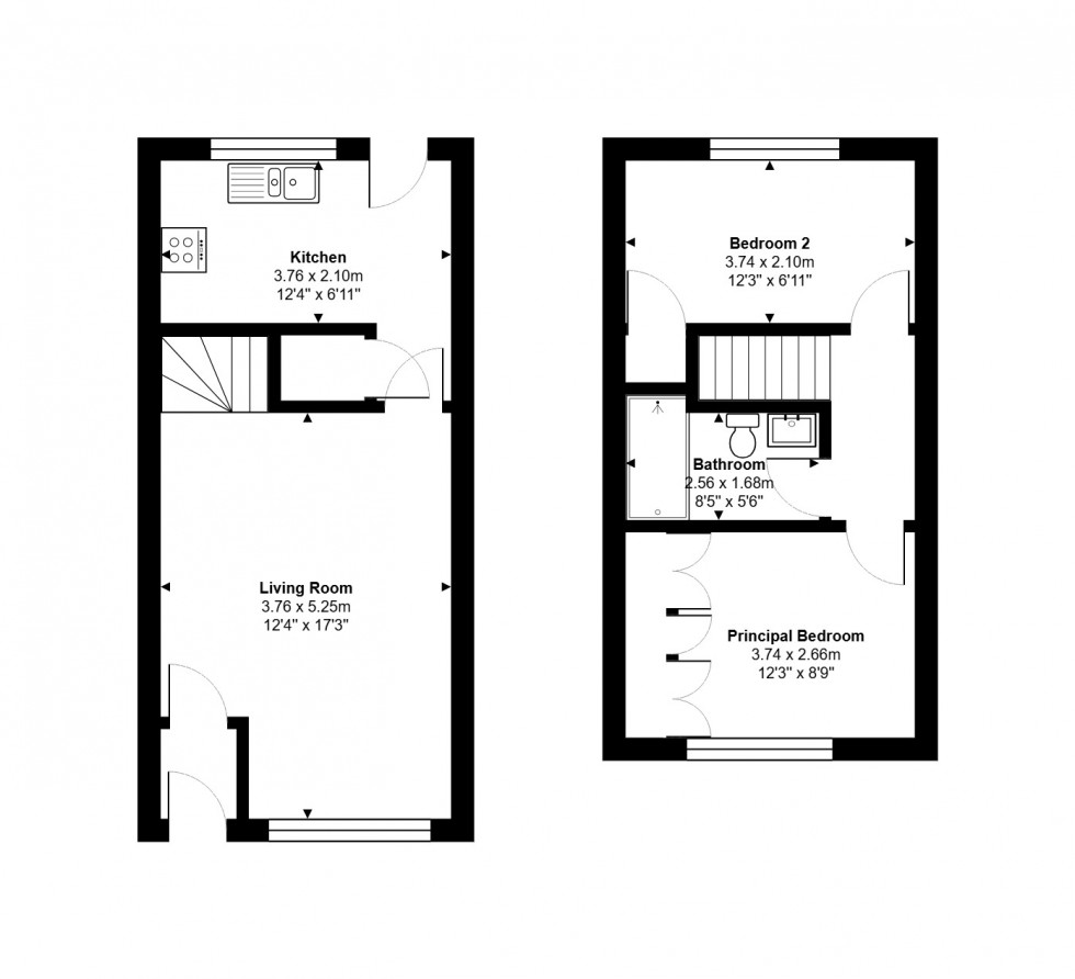 Floorplan for Grange Close, Sawtry, PE28