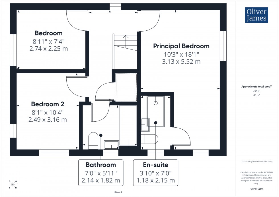Floorplan for Bloomfield Drive, Huntingdon, PE29