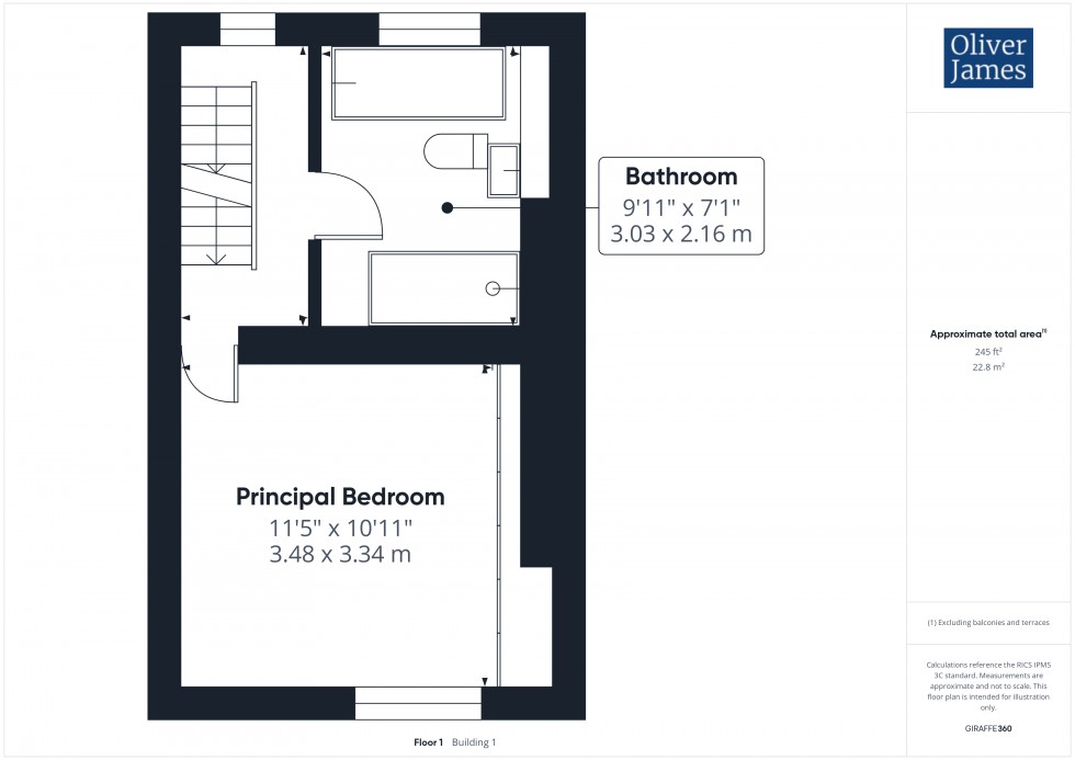 Floorplan for Main Street, Hartford, PE29