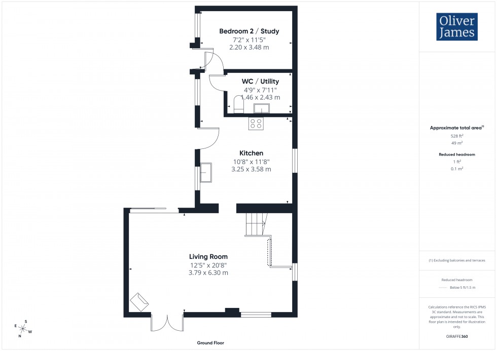 Floorplan for Main Street, Great Gidding, PE28