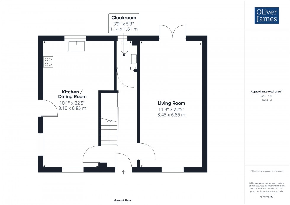 Floorplan for Rowell Way, Sawtry, PE28