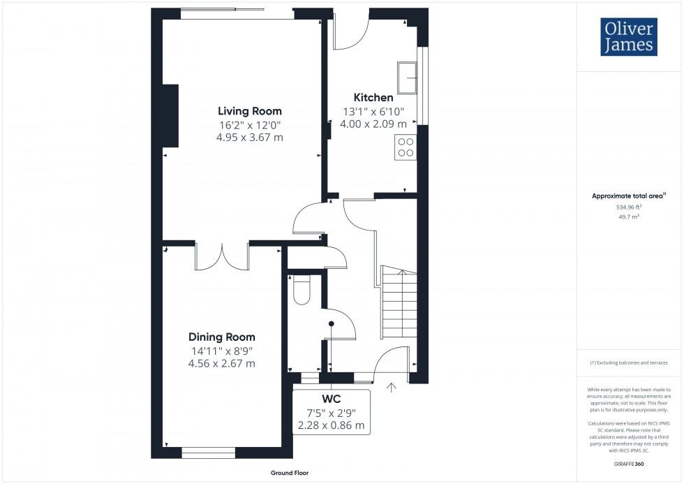 Floorplan for Rockingham Road, Sawtry, PE28