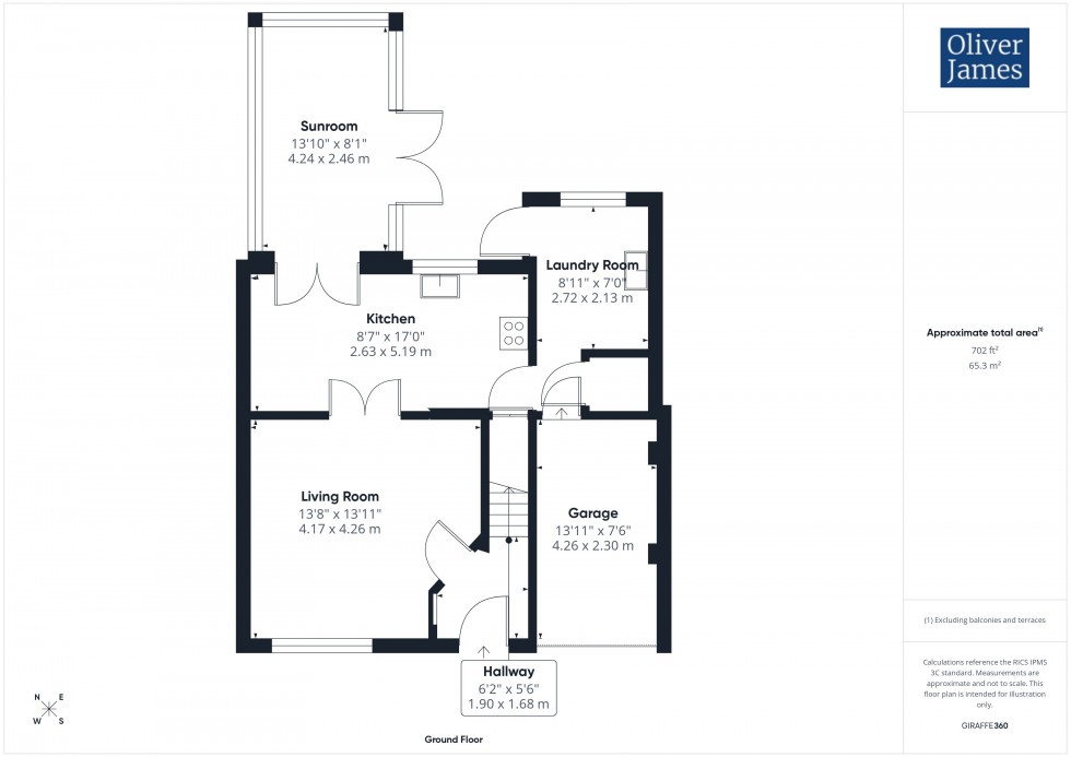 Floorplan for Stirling Road, St. Ives, PE27