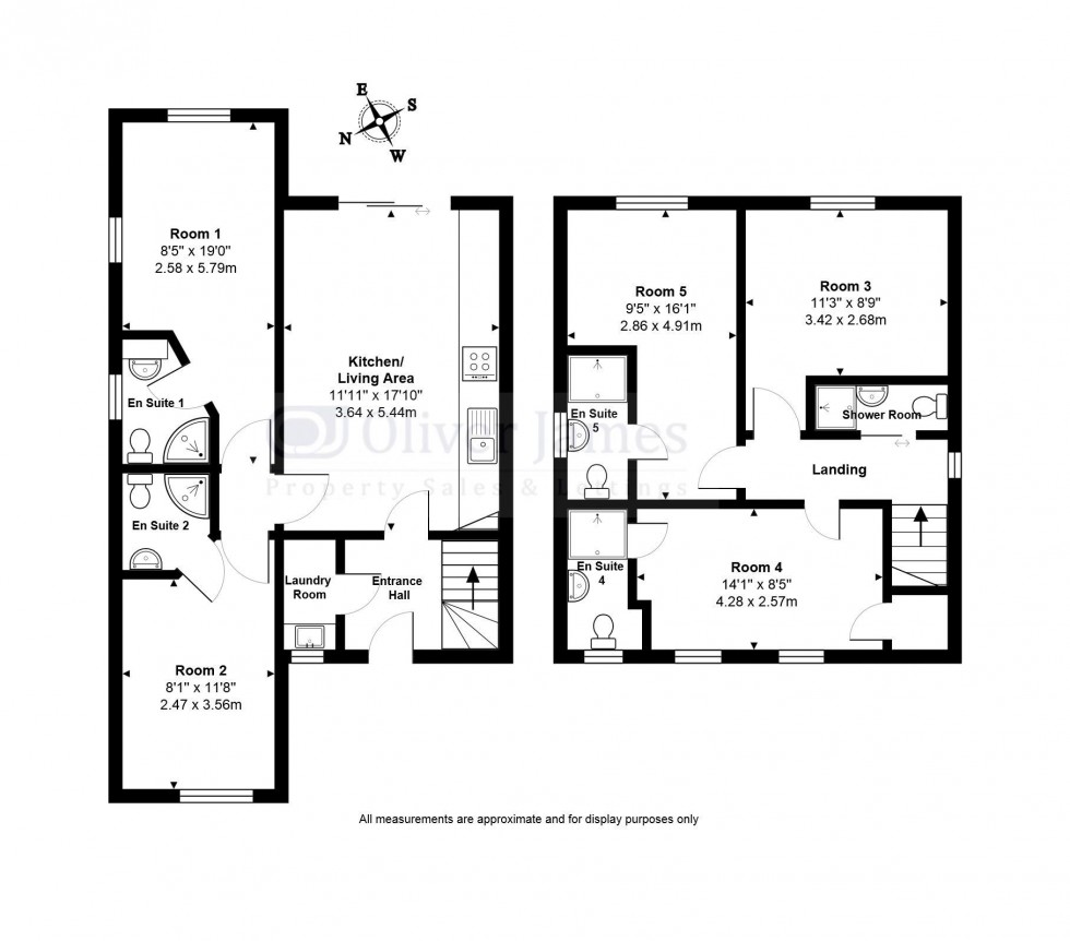 Floorplan for Bradley Road, Huntingdon