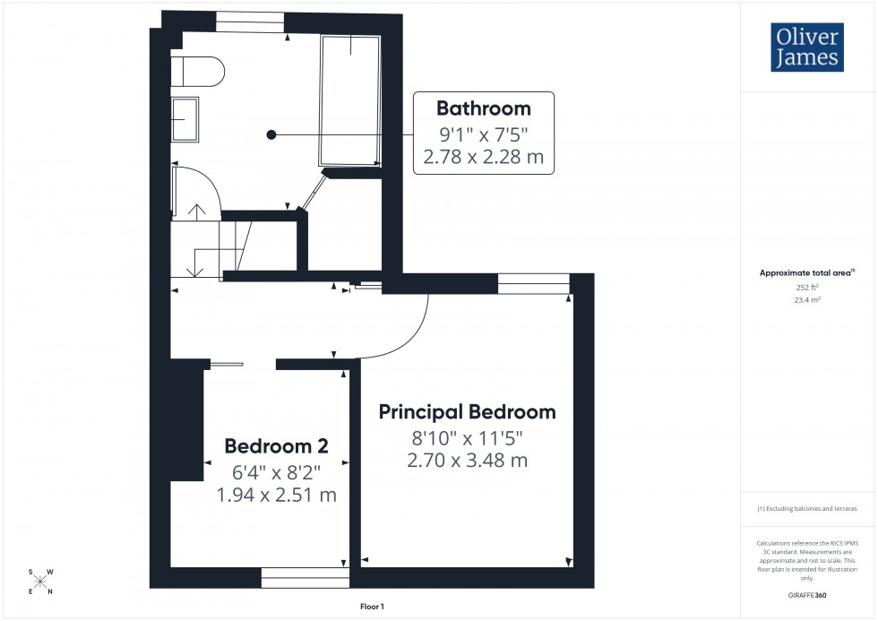 Floorplan for St. Johns Street, Huntingdon, PE29