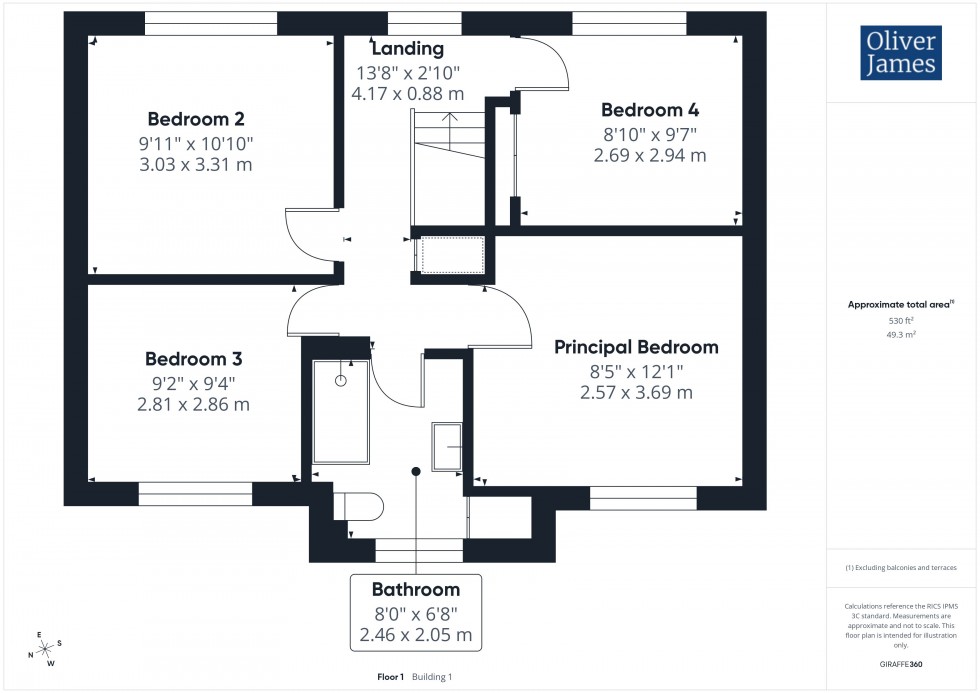 Floorplan for Beaumaris Road, Sawtry, PE28