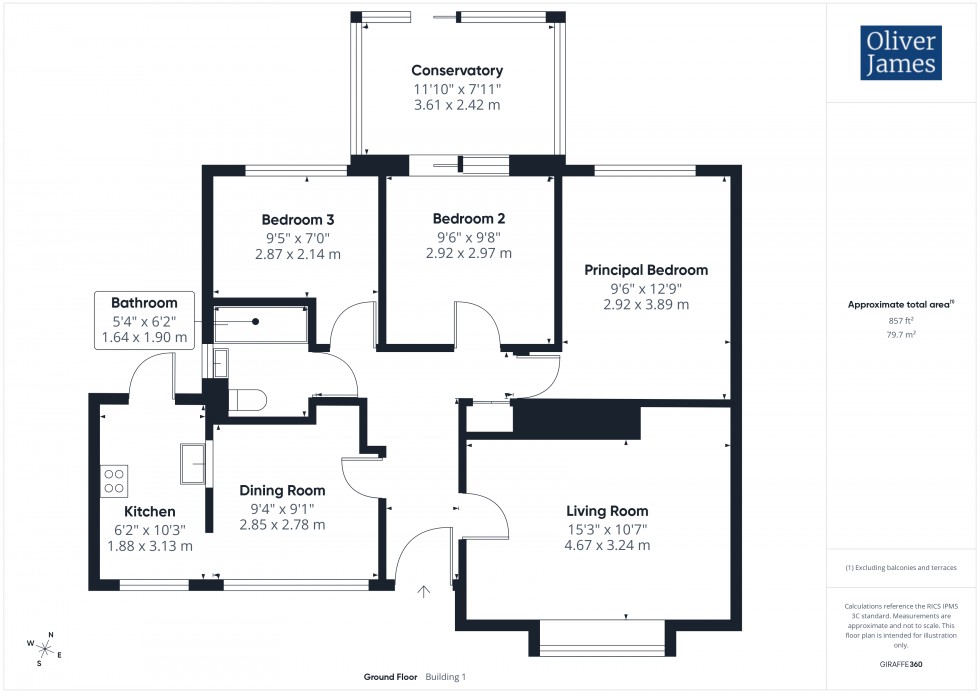 Floorplan for Chesham Road, Sawtry, PE28