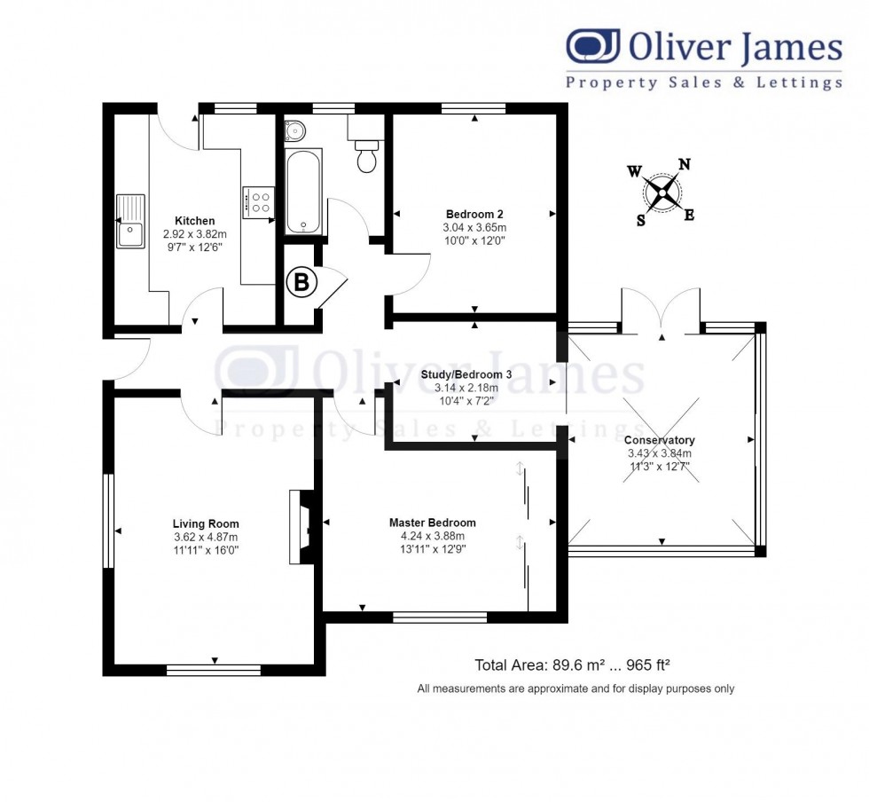 Floorplan for Arundel Road, Hartford, Huntingdon.