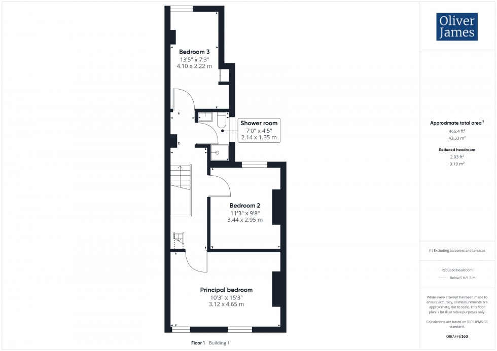 Floorplan for Priory Road, Huntingdon, PE29