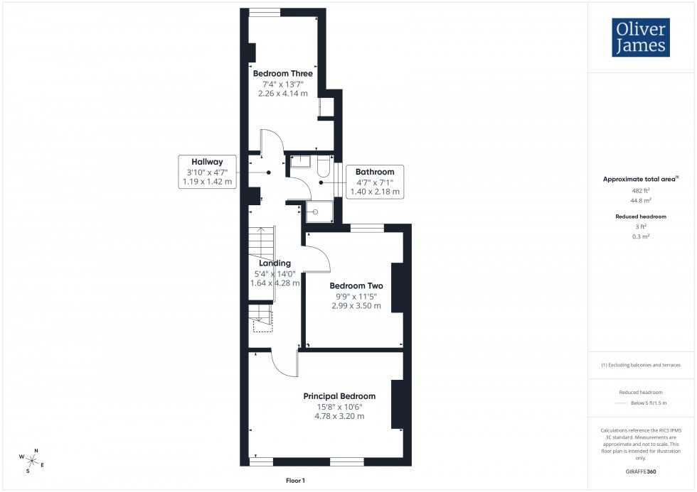 Floorplan for Priory Road, Huntingdon, PE29