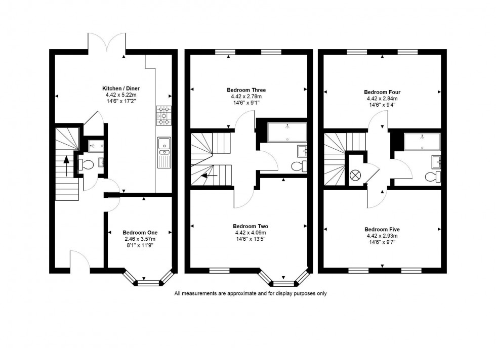 Floorplan for Collinson Crescent, Sapley, Huntingdon
