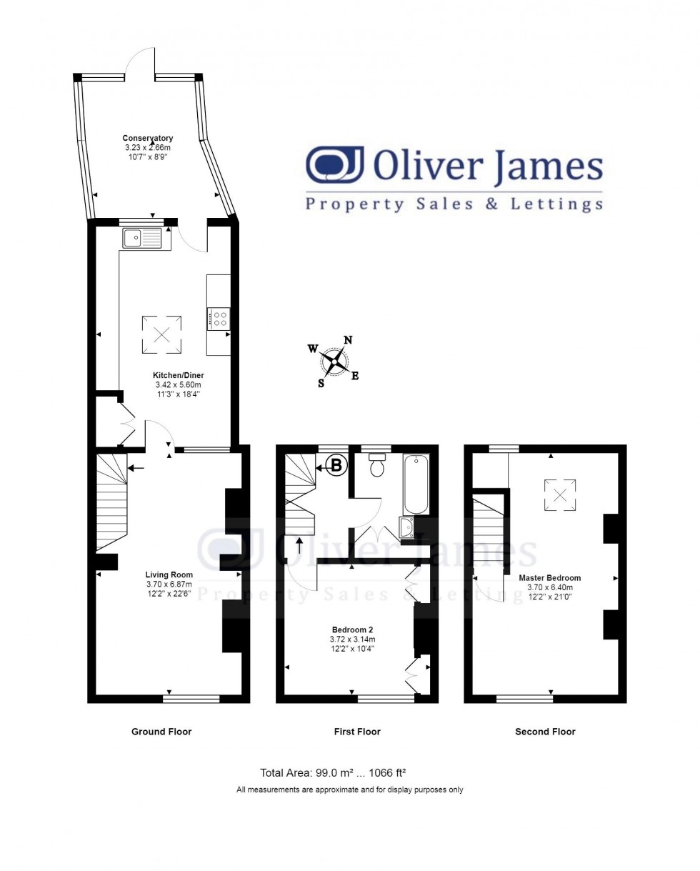 Floorplan for Hartford Road, Huntingdon, Cambridgeshire.