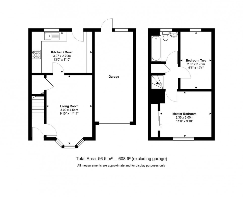 Floorplan for Derwent Close, Stukeley Meadows, Huntingdon