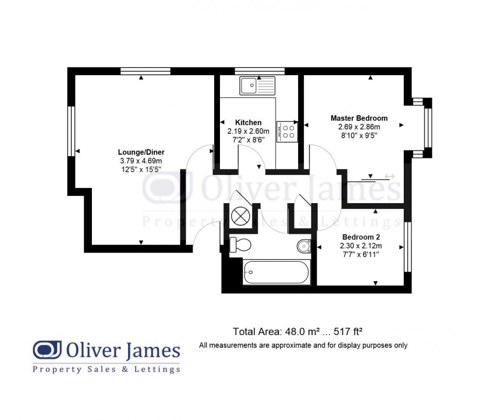 Floorplan for Ullswater, Stukeley Meadows, Huntingdon