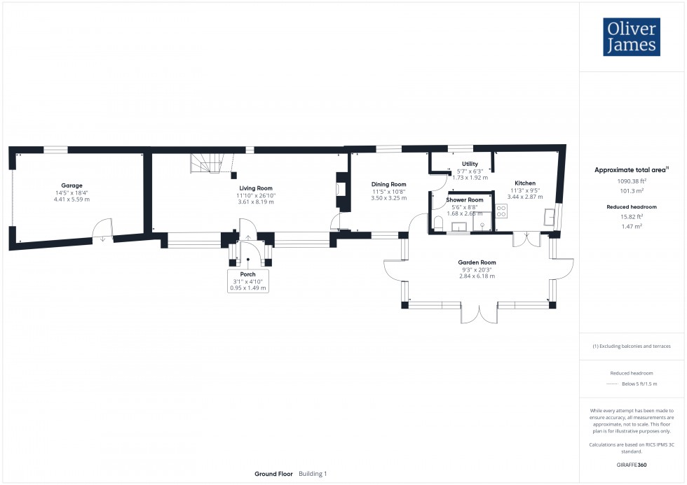 Floorplan for Church Walk, Great Stukeley, PE28