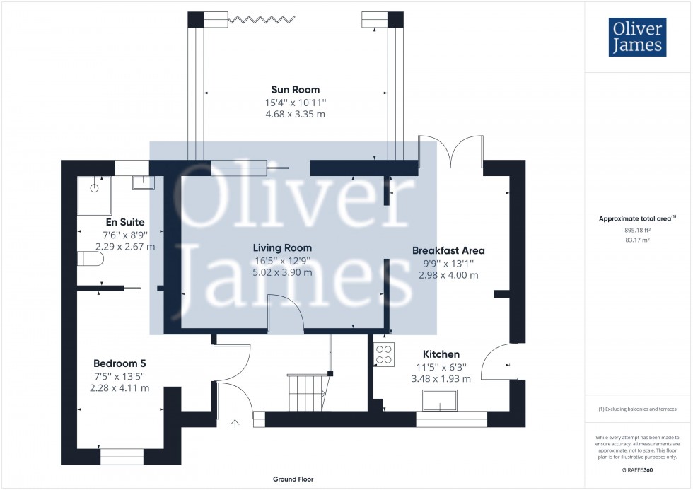 Floorplan for The Briars, Sawtry, PE28