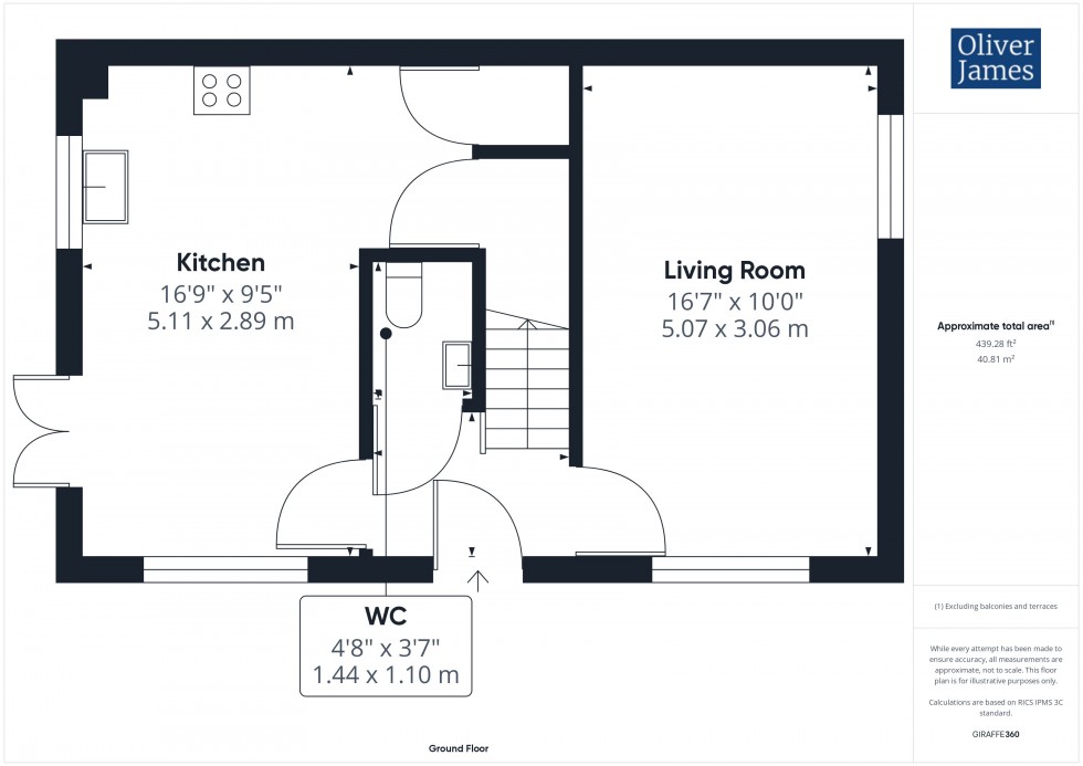 Floorplan for Wheatstone Road, Huntingdon, PE29