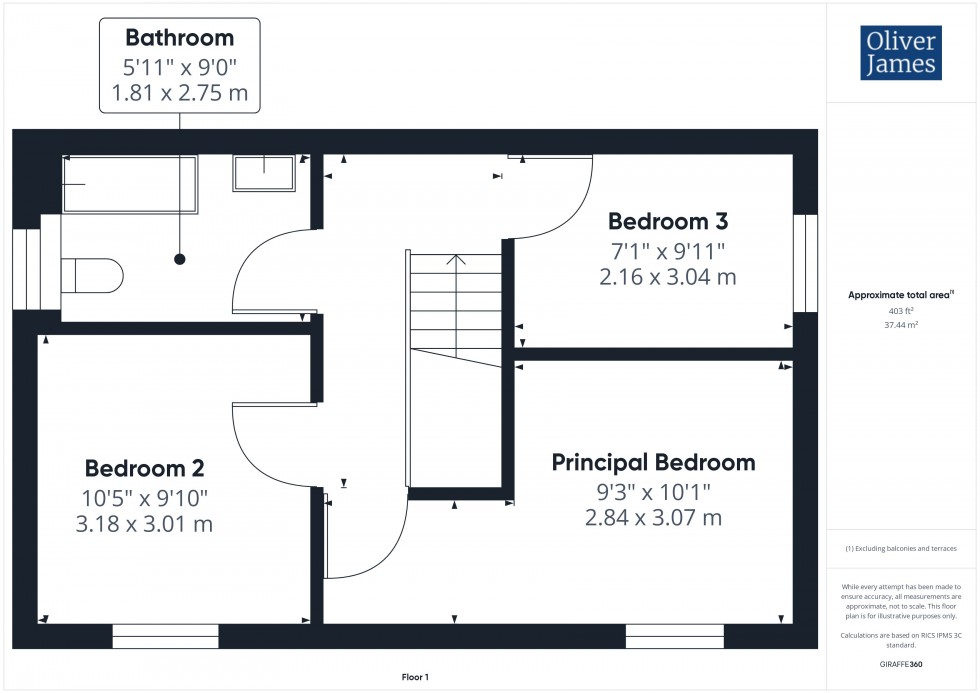 Floorplan for Wheatstone Road, Huntingdon, PE29