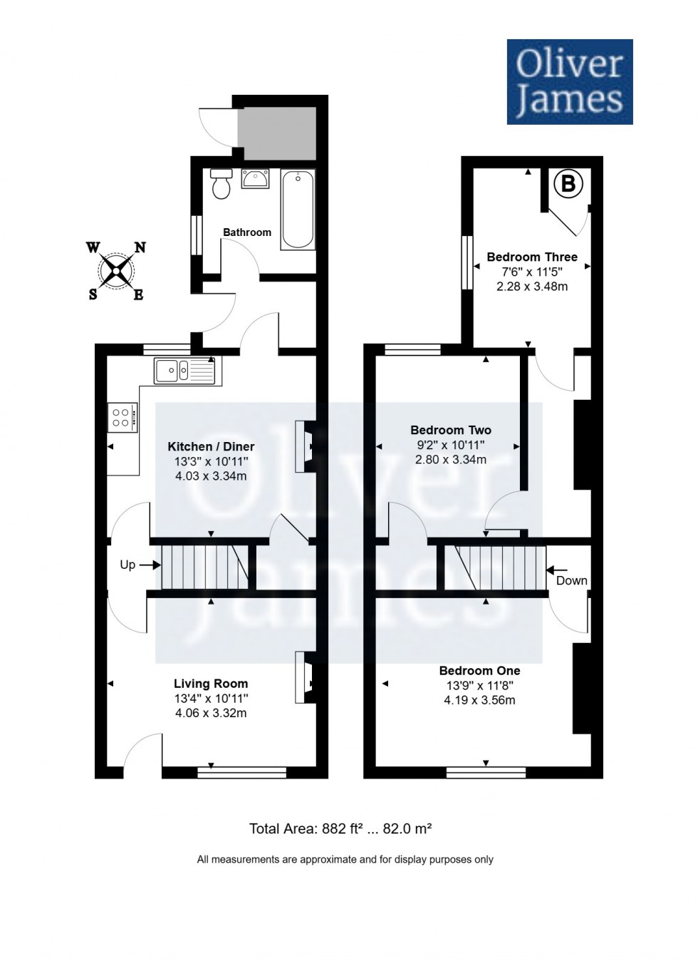 Floorplan for Ouse Walk, Huntingdon, PE29