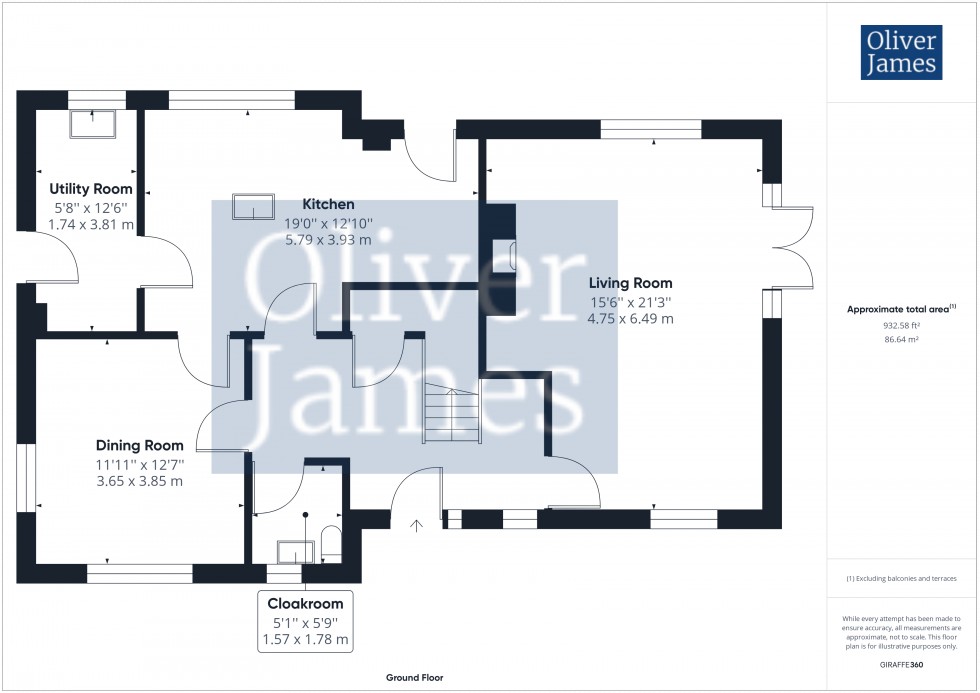 Floorplan for Moor End, Thurning, PE8