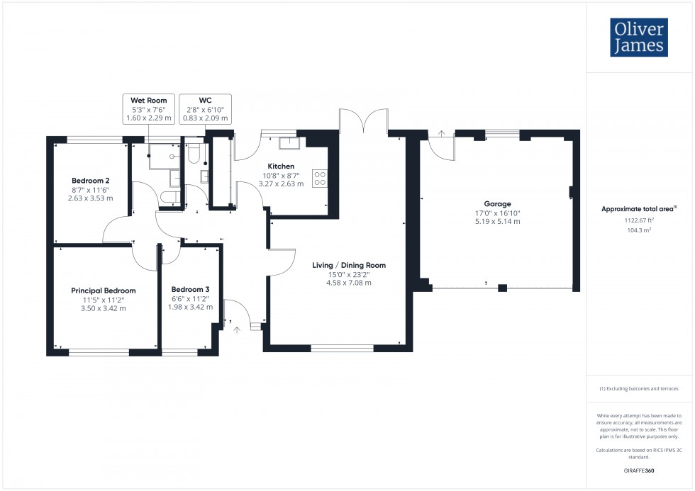 Floorplan for Windsor Close, St. Ives, PE27