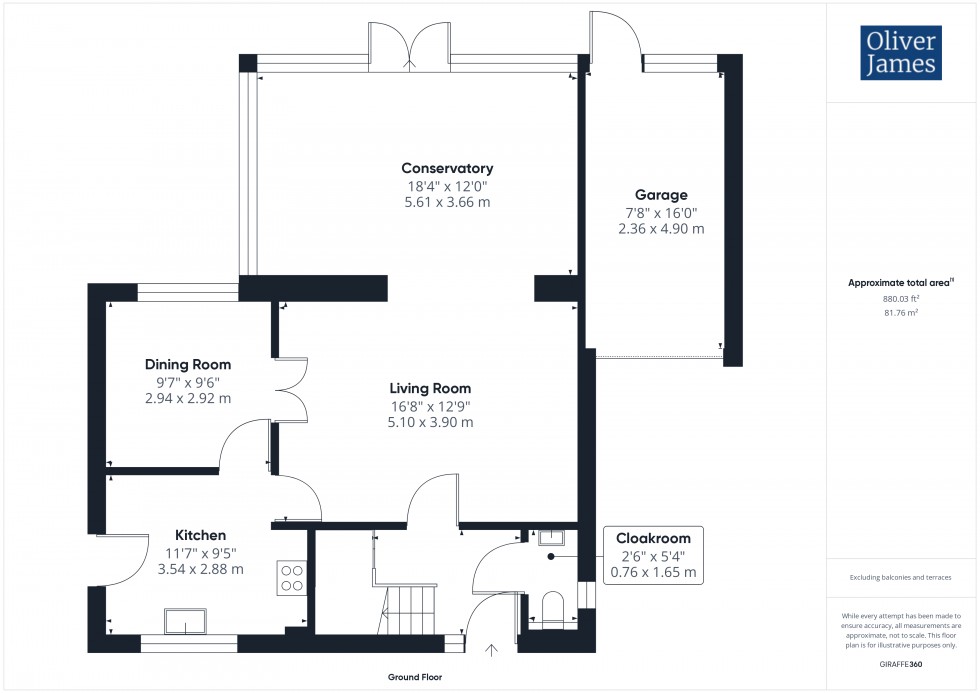 Floorplan for Elm Way, Sawtry, PE28