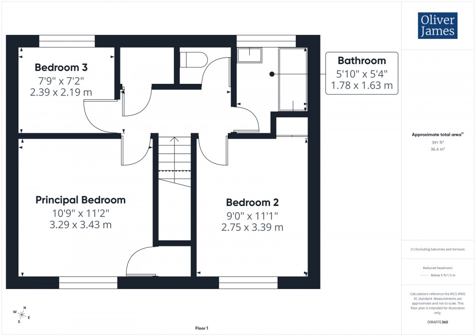 Floorplan for Shelley Close, Huntingdon, PE29