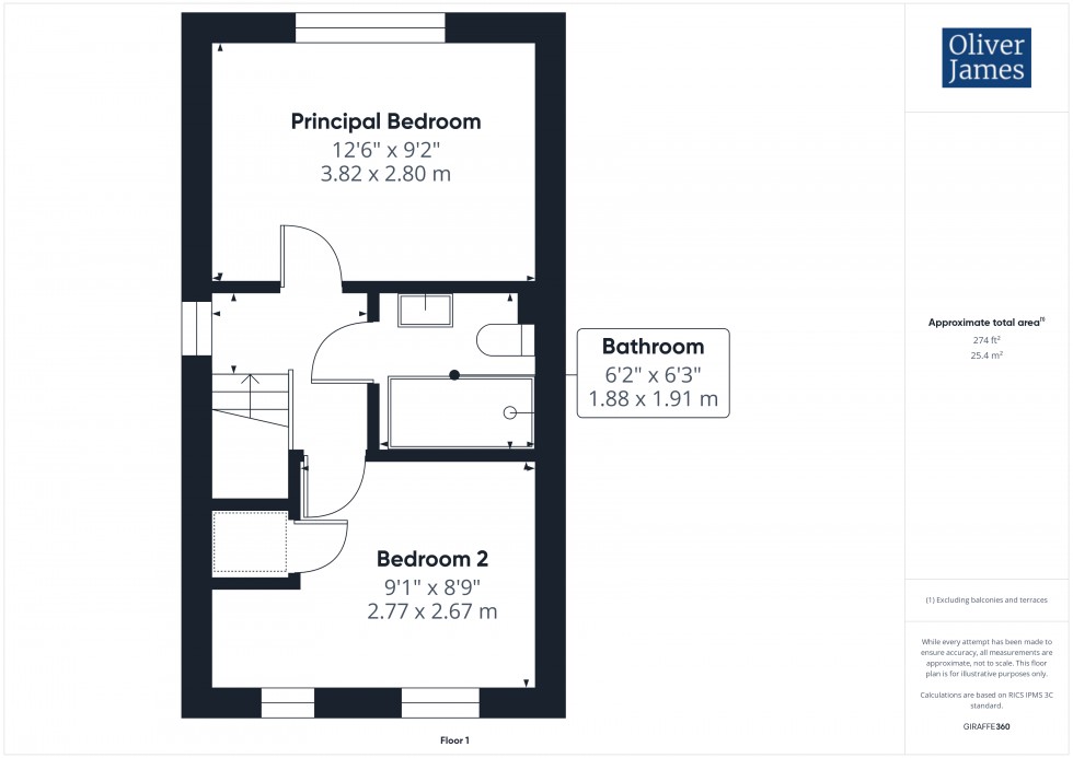 Floorplan for Alder Drive, Huntingdon, PE29