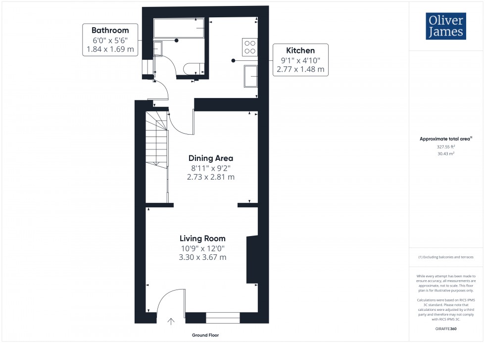 Floorplan for Sayer Street, Huntingdon, PE29