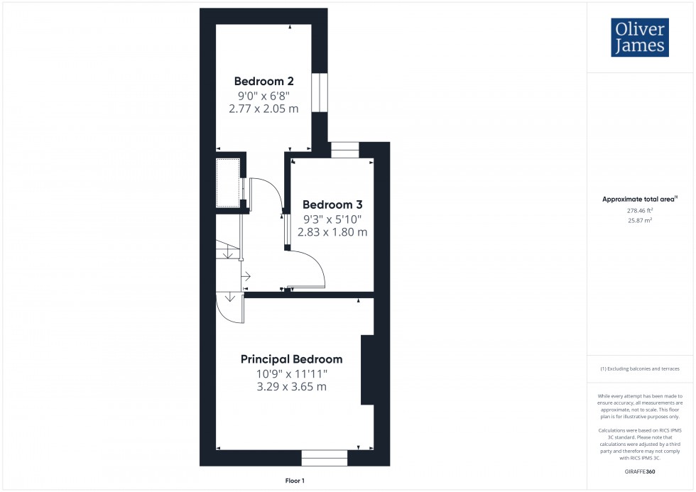 Floorplan for Sayer Street, Huntingdon, PE29