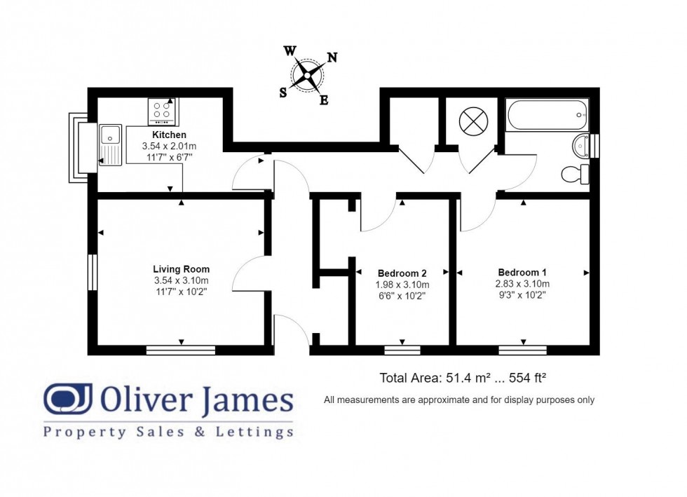 Floorplan for Roscrea Court, Huntingdon