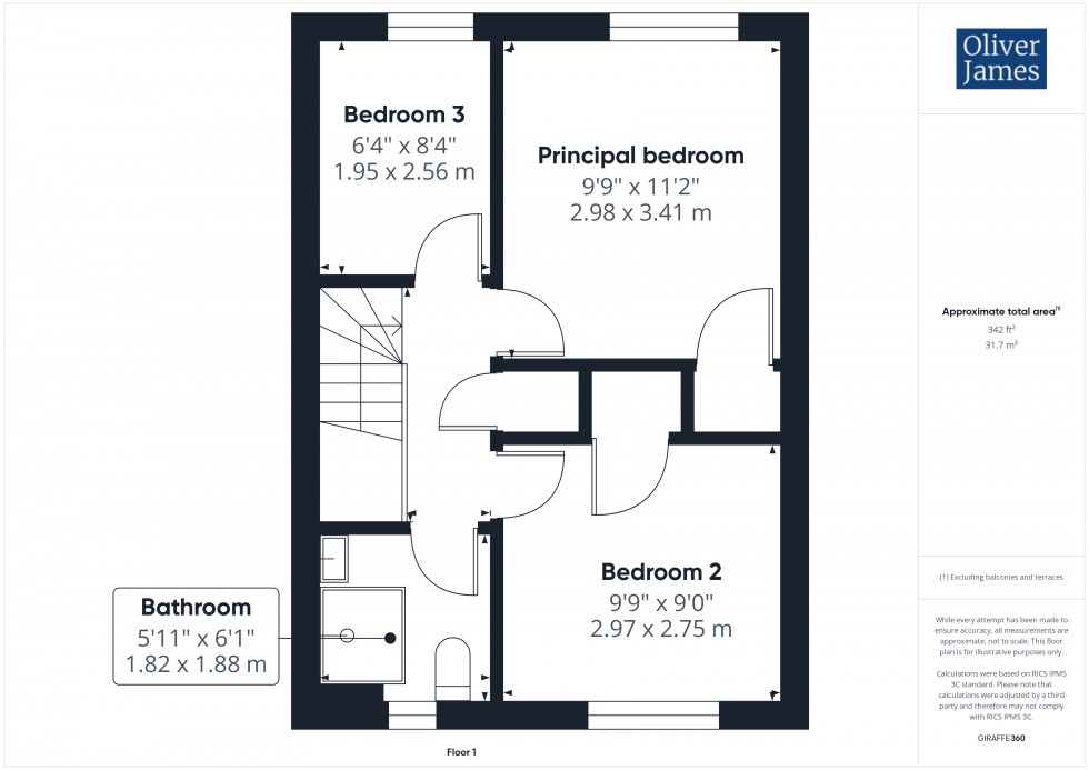 Floorplan for Landcliffe Close, St. Ives, PE27