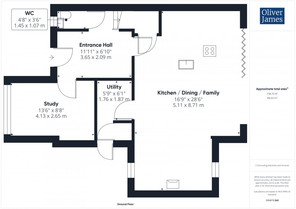 Floorplan for Green End Road, Sawtry, PE28