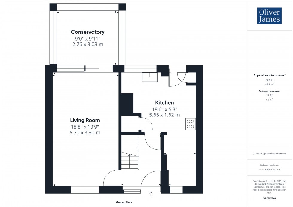 Floorplan for Mayfield Crescent, Huntingdon, PE29