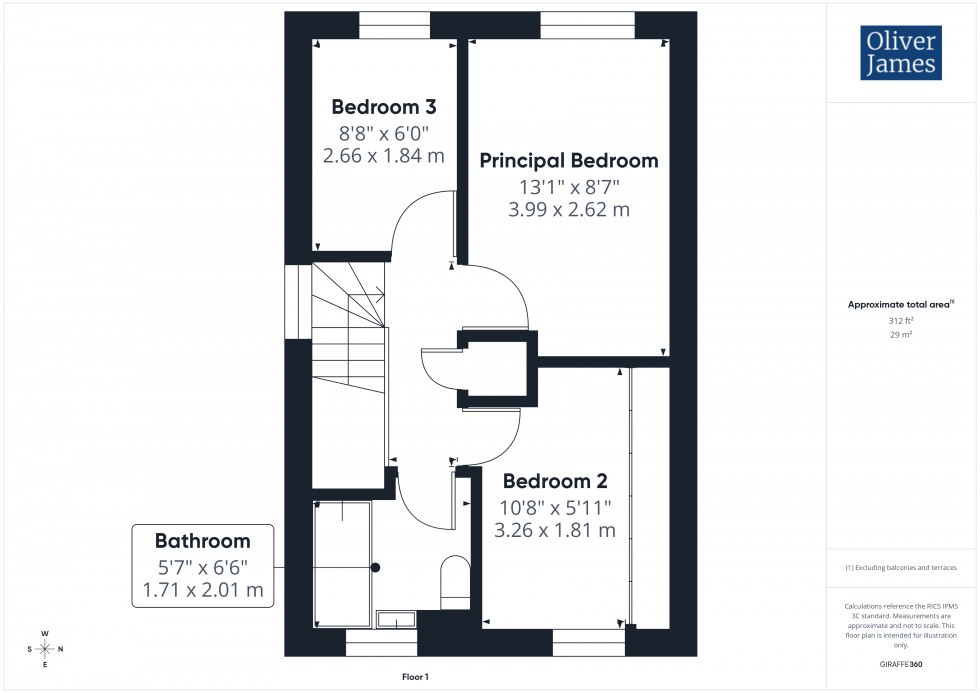 Floorplan for Eagle Way, Hartford, PE29