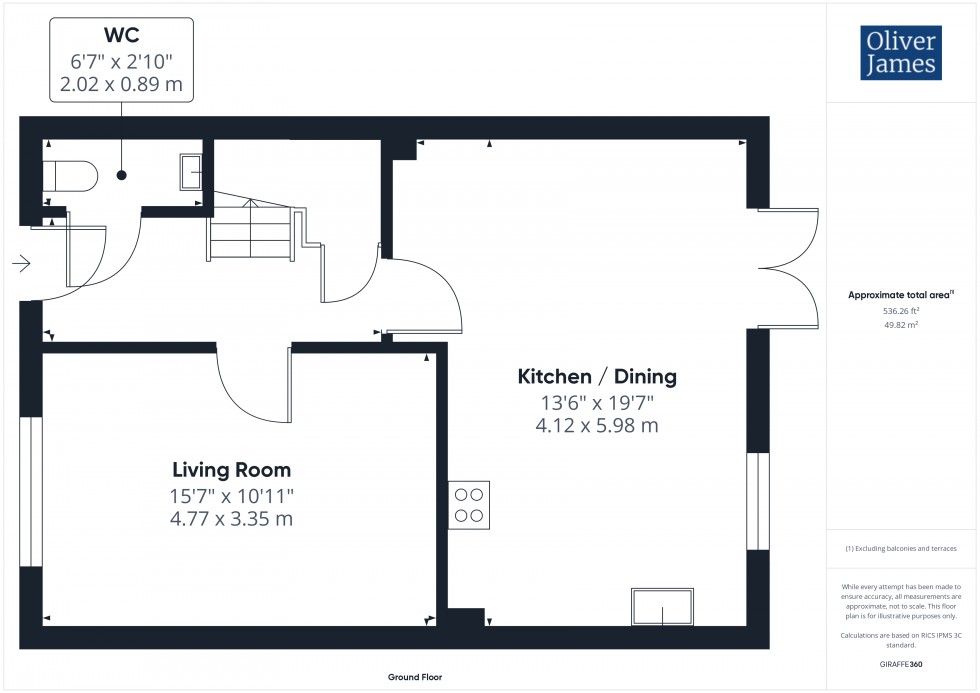 Floorplan for Gladwin Crescent, Brampton, PE28